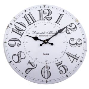 Dřevěné nástěnné hodiny Dakls Simmi, ø 34 cm