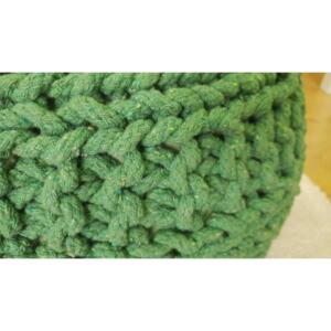 KUDOS Textiles Pvt. Ltd. Sedací vak TEA POUF 14 zelený - 40x40x35 cm