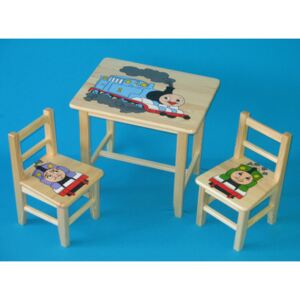 Dětský Stůl s židlemi Mašinka + malý stoleček zdarma !! (+ malý stoleček zdarma !!)