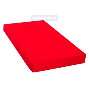 2v1 Červené prostěradlo 90x200cm a chránič matrace