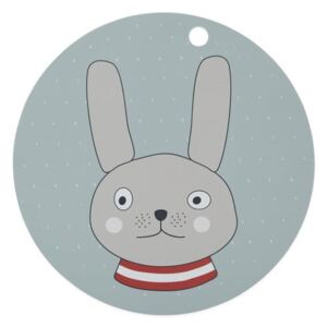 Dětské silikonové prostírání OYOY Rabbit, ⌀ 39 cm
