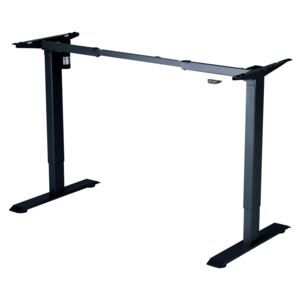 Polohovací stůl Liftor 2segmentové nohy černé, deska 1600 x 800 x 18 mm dub halifax pískově šedý