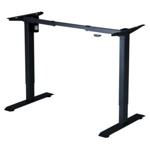 Polohovací stůl Liftor 2segmentové nohy černé, deska 1380 x 650 x 18 mm dub halifax pískově šedý