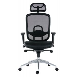 Kancelářská ergonomická židle Antares OKLAHOMA PDH — více barev, nosnost 130 kg Černá