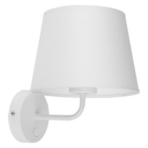 TK Lighting 1882 MAJA WHITE - Bílá nástěnná lampa s vypínačem 1 x E27