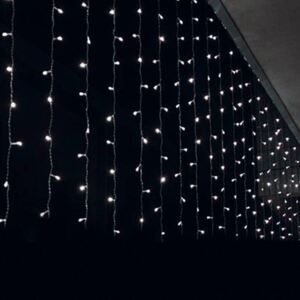 ACA DECOR LED vánoční světelný závěs, 3x2m, studená bílá, IP44, 240 LED
