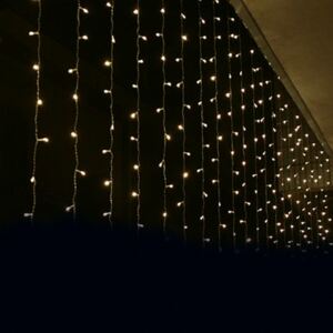 ACA DECOR LED vánoční světelný závěs, 3x2m, teplá bílá, IP44, 240 LED