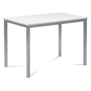 Jídelní stůl 110x70 cm, MDF bílá / šedý lak