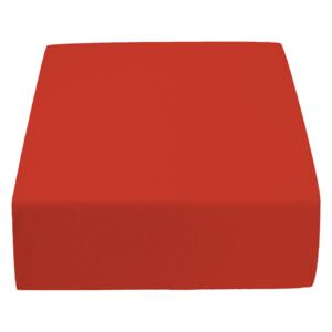 Jersey prostěradlo červené 180 x 200 cm Gramáž (hustota vlákna): Standard (145 g/m2)