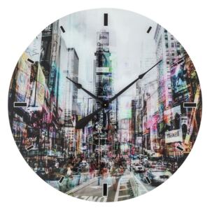 KARE DESIGN Nástěnné hodiny Glass Times Square Ø80 cm, Vemzu