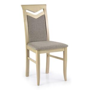 CITRON židle dub sonoma / polstrování: inari 23, Sedák s čalouněním, Nohy: buk, dřevo, barva: šedá, bez područek dub sonoma