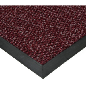FLOMAT Červená textilní zátěžová vstupní čistící rohož Fiona - 60 x 80 x 1,1 cm