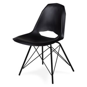Židle GULAR dsm černá polypropylen/ černá kov