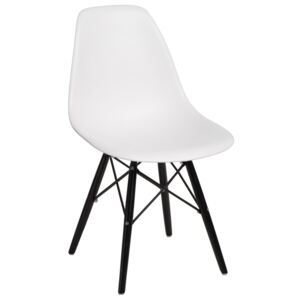 Židle P016V pp bílá/černá