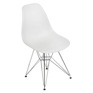 Židle P016 PP light grey, chromované nohy