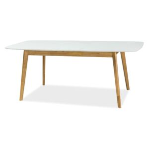 Stůl FELICIO II bílý/dub 150x90, 150-190 x 90 cm, bílá dub sonoma, dřevotříska