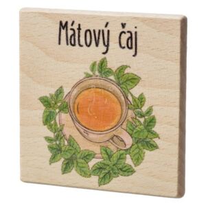 Foglio Dřevěný podtácek - Mátový čaj