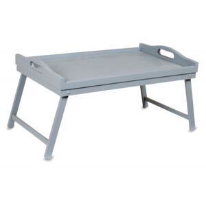 Foglio Dřevěný rozkládací stolek - šedý