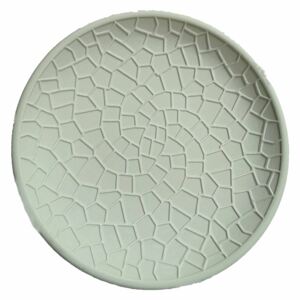 Servírovací talíř strukturovaná mozaika, dřevěný Barva: Zelená