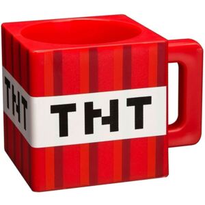 Plastový 3D hrnek Minecraft: TNT (objem 300 ml) červený