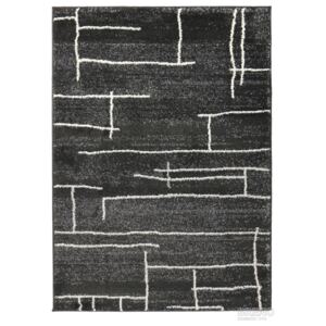 Moderní kusový koberec Doux 8022 IS2K | černá Typ: 67x120 cm