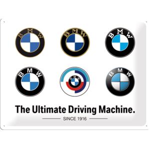 Nostalgic Art Plechová cedule: BMW (Logo Evolution) - 40x30 cm