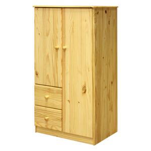 Prádelník 2 dveře + 2 zásuvky masiv borovice