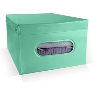 Skládací úložný box PVC se zipem Compactor Nordic 50 x 38.5 x 24 cm, zelený
