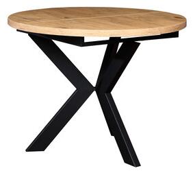 Jídelní stůl MONI - dub artisan/černá
