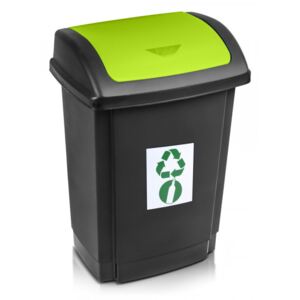 Koš na odpad recykl.25l zelený
