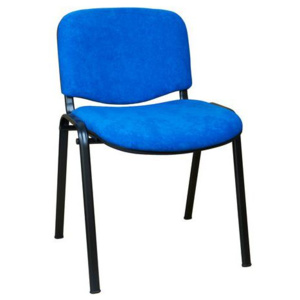 Konferenční židle ISO Velours Black, modrá