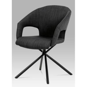 Jídelní židle z látky v černé barvě HC-784 BK2