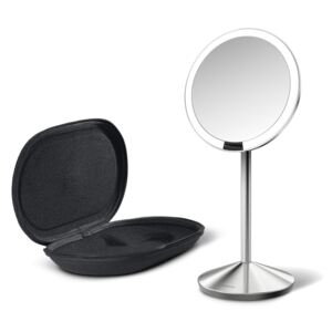 Simplehuman cestovní kosmetické zrcadlo s LED osvětlením Sensor Mirror Mini | stříbrná