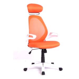 SEDIA kancelářská židle (křeslo) HLC1886 bílo - oranžové