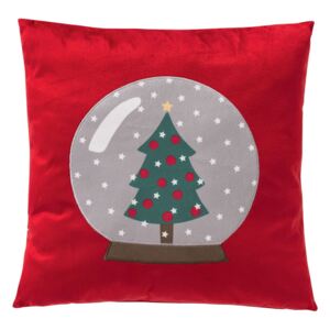 MERADISO® Hebká deka s dekoračním polštářem, 130 x (červená)