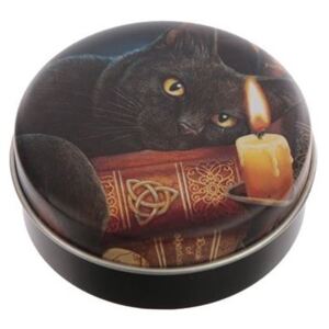Balzám na rty kočka v plechové krabičce - design Lisa Parker Barva: jahoda