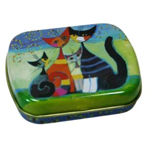 Plechová krabička s kočkami - design Rosina Wachtmeister