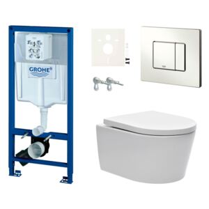 Závěsný wc set do lehkých stěn / předstěnová Swiss Aqua Technologies Brevis SIKOGRSBR2S