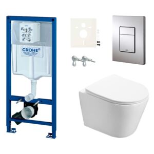 Závěsný wc set do lehkých stěn / předstěnová Swiss Aqua Technologies Infinitio SIKOGRSIN1S