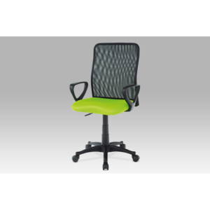 Kancelářská židle zelená a černá látka MESH KA-B047 GRN