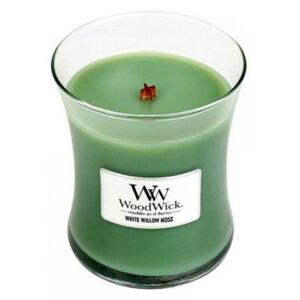 Woodwick Vonná svíčka váza White Willow Moss 275 g