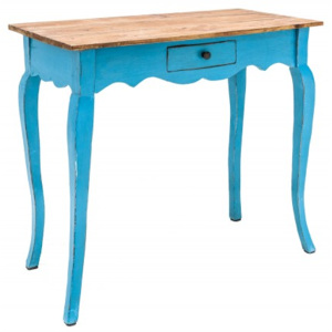 Odkládací stolek HEMINGWAY RETRO BLUE masiv mahagon Nábytek | Obývací pokoj | Odkládací stolky