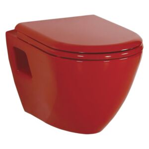 Sapho PAULA WC závěsné 35,5x50cm, červená (TP325.70100) TP325-11KI
