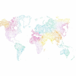 Sandberg Tapeta World Map 630-19