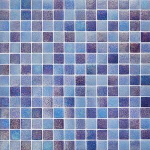 Hisbalit Obklad skleněná modrá Mozaika KEROS 2,5x2,5 (33,3x33,3) cm - 25KEROLH
