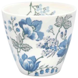 DEKORACEASTYL Porcelánový hrnek na latté Donna Blue STWLATDON2506