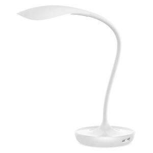 Stolní LED stmívatelná lampa na pracovní stůl BELMONT, 5W, teplá bílá, bílá