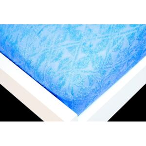 TP Žakárové prostěradlo (90 x 200) Premium - Modrá