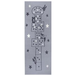 Hanse Home Collection koberce Dětský koberec Adventures Grey - 100x250 cm
