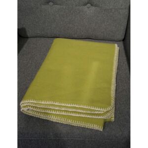 Vlněný pléd Soft Wool lime 130x180, Klippan, Švédsko Limetková